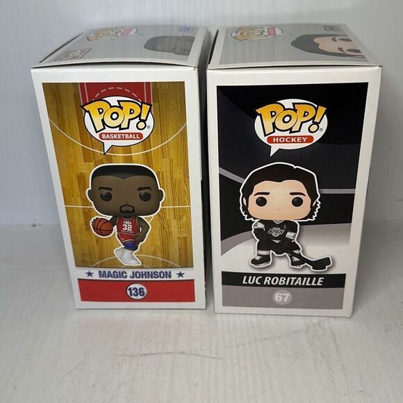 Luc Robitaille Los Angeles Kings NHL Funko Pop! Legends Magic Johnson # 136 - Picture 6 of 7